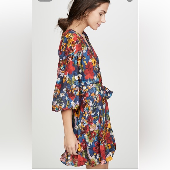 NWT Alice & Olivia Silk Floral Riviera Dress - Picture 10 of 13
